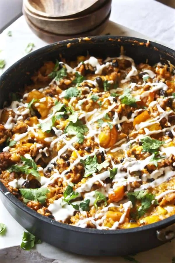 Healthy Chicken, Cheesy Taco Skillet