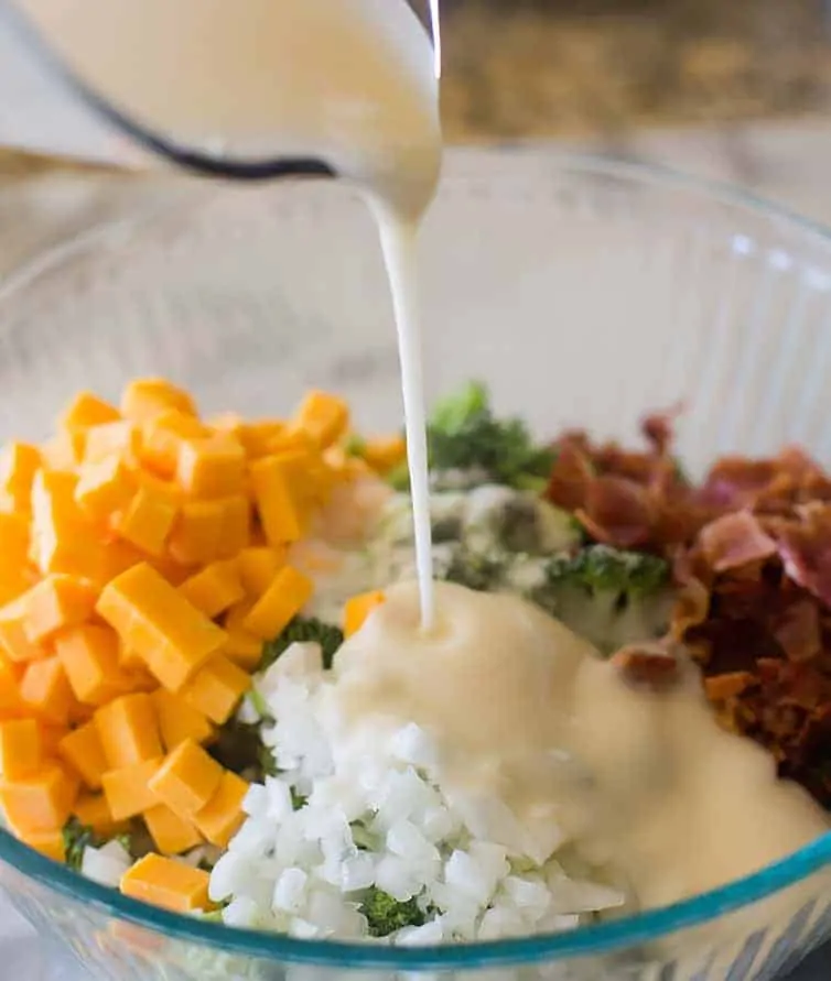 Broccoli with Bacon Dressing