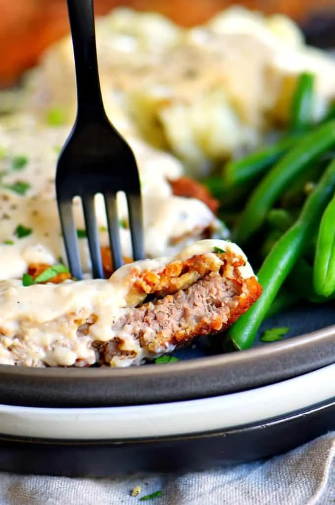 Chicken Fried Steak in a bite