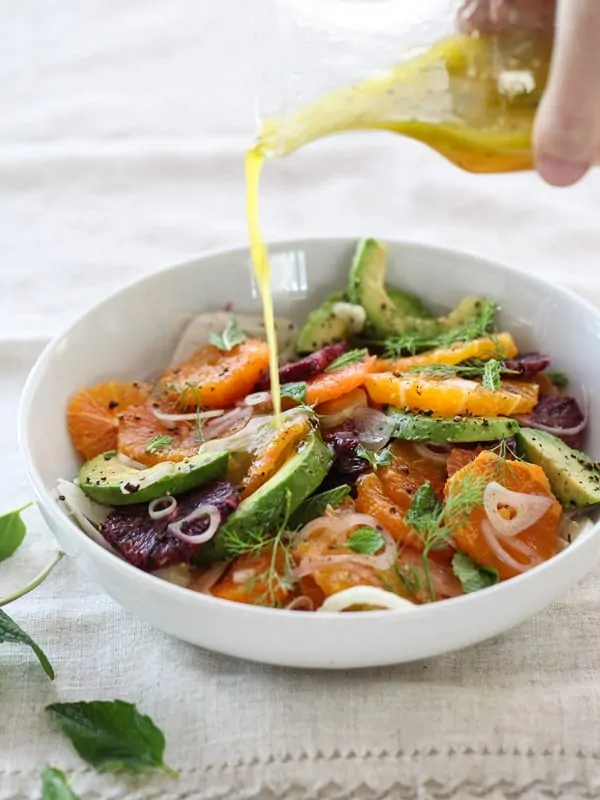 Citrus-Fennel-Salad-Avocado with honey