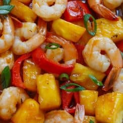 Tasty Pineapple with Shrimp