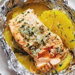 salmon with foil