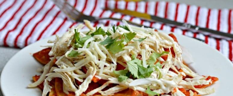 Chilaquiles with Sredded Chicken