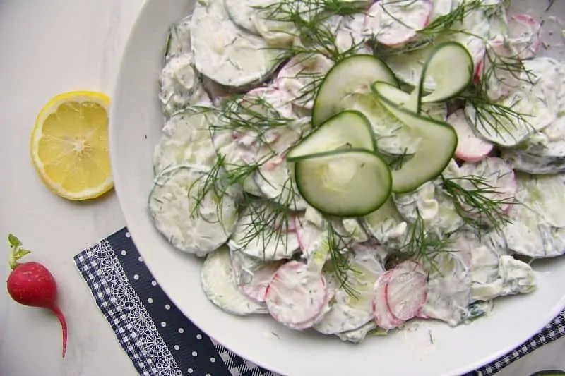 Cucumber Radish with Dill