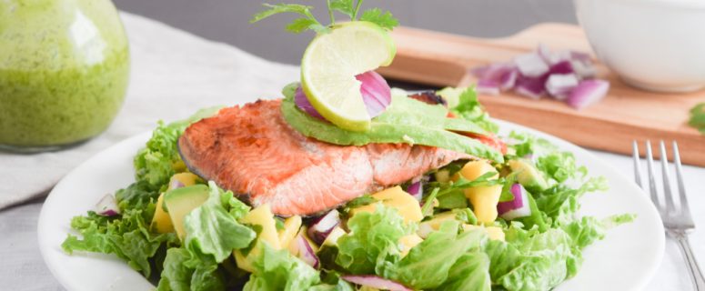 Salmon with Salad Recip