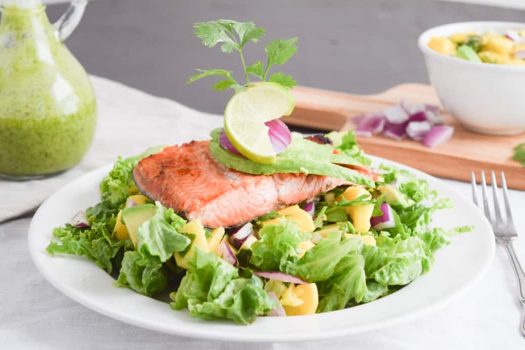 Salmon with Salad Recip