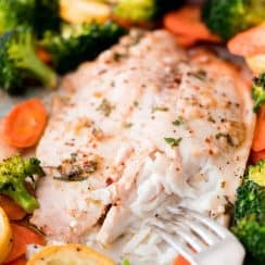 Healthy Tilapia with Roasted Veggies