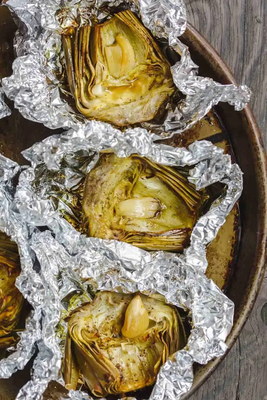 Roasted Artichoke in Foil