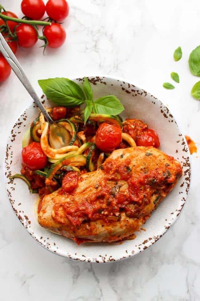 Chicken with fresh Tomatoes-Basil