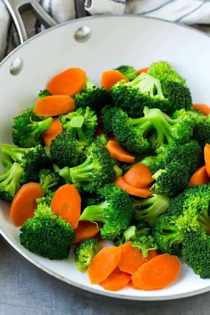 Healthy Chicken with Broccoli Carrots Ingredients