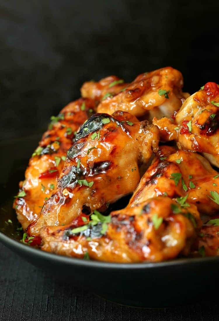 Slow Cooker Sticky Chicken Wings - Appetizer Girl