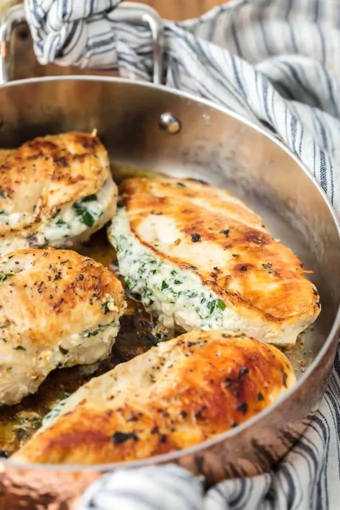 Spinach Cream Cheese Chicken Breast