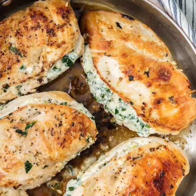 Stuffed Chicken Breast with Spinach