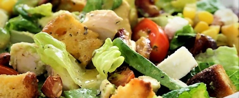 Chicken Salad with Avocado and veggies