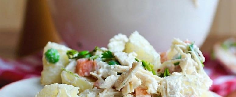 Potato Chicken and Apple Salad