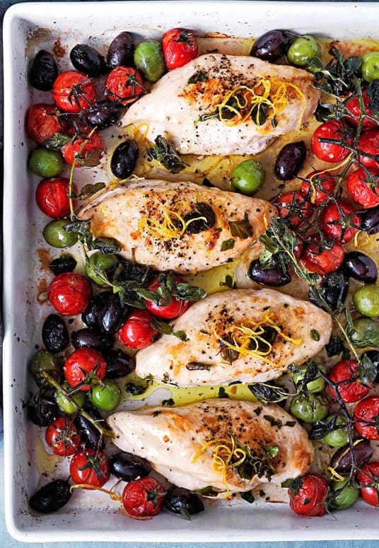 Chicken with Tomato and Olives